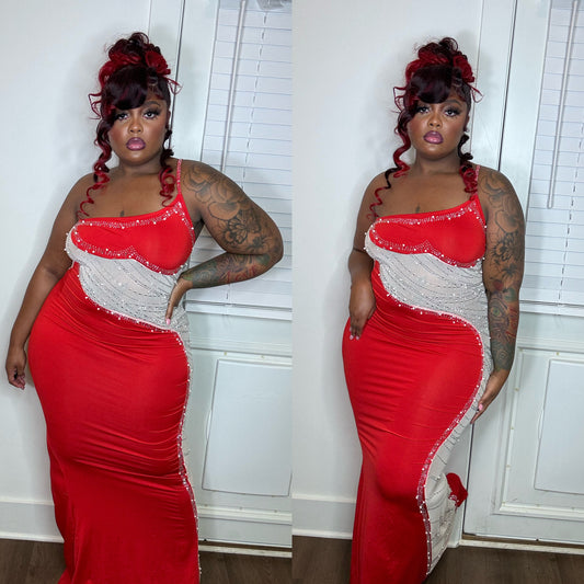 Diamond Arouse Red Dress