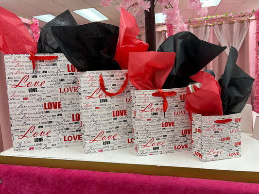 Valentines Gift Bags (4 Count)